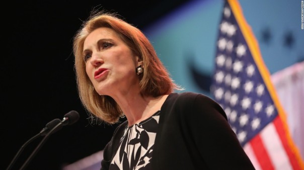 Former HP executive and US Senate candidate Carly Fiorina rises in the polls in time for the 2nd GOP Presidential Debate in California on September 16.